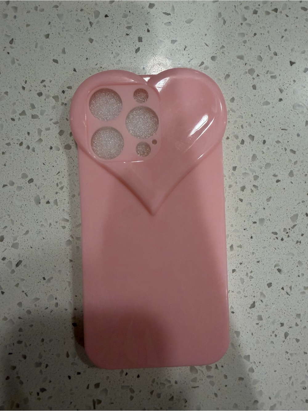 Pink Heart Camera Phone Case - iPhone 14 Pro
